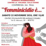 Conferenza sul tema “Femminicidio…..È” a Bitetto